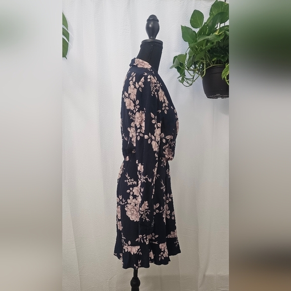 Marissa Webb Blue and Pink Long Sleeve Wrap Dress Size S GUC - Picture 5 of 6